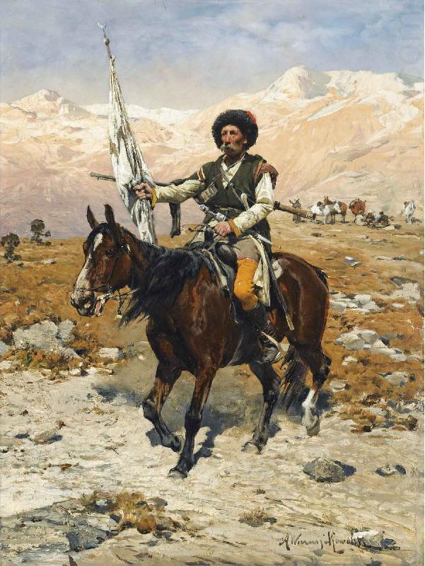 Alfred Wahlberg Szef kaukaski china oil painting image